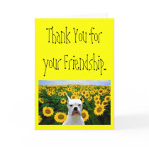 Thank You for your Friendship boxer greeting card