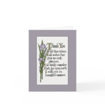Thank You for Your Good Wishes Card