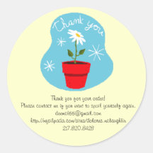 Thank you for your order sticker
