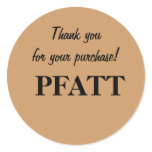 Thank you for your purchase!, PFATT stickers