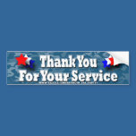 Thank you For Your Service bumper stickers