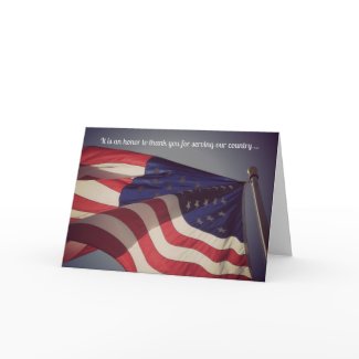 Thank You For Your Service Military Greeting Card