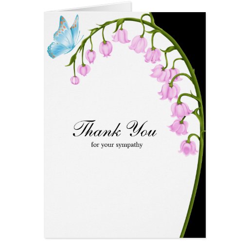 Thank you for your sympathy card | Zazzle