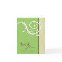 Thank You for Your Thoughtfulness Sage Green cards