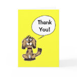 Thank you! (funny dog) cards