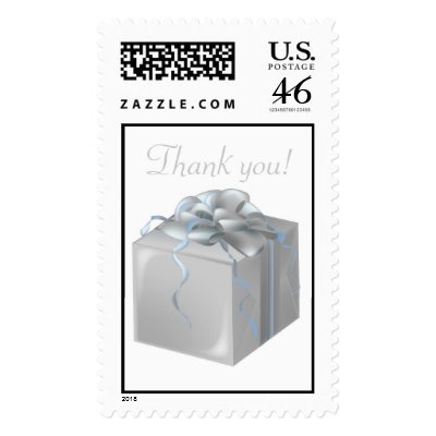 Thank you! Gift Wedding Postage Stamp