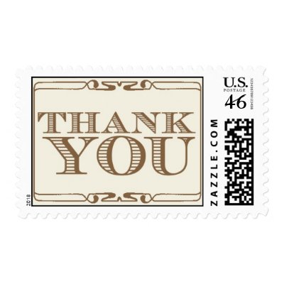 Thank You - gold by Ceci New York Postage