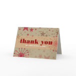 Thank You Gracias Merci Danke Stars Card