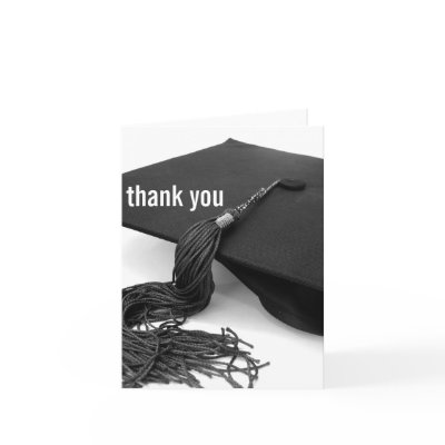 Thank You : Graduation Greeting Card by patricklori