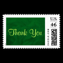 Thank You Green Beauty Postage - Customizable stamps
