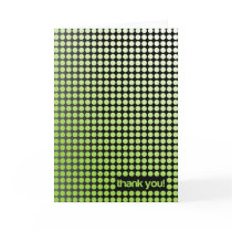 thank you - green dots Card cards