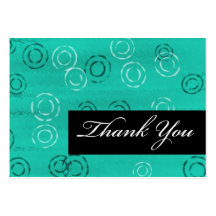 Thank You-green retro Business Card Templates