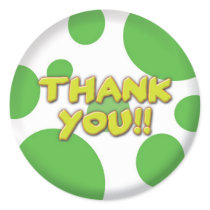 Thank you Green spots Sticker