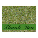 thank you green tiles postcards