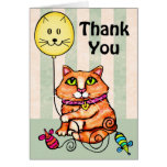 Thank You Greeting Card For Cat Lovers