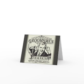 Thank You Groomsmen Cards