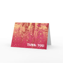 Thank You Grunge Urban Sunrise Card