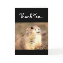 Thank You Happy Prairie dog greeting card