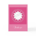"Thank you" - Heart Frame Template cards