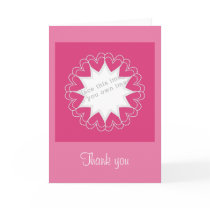 "Thank you" - Heart Frame Template cards