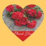 Thank You heart sticker