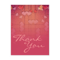 Thank You Hearts Postcard