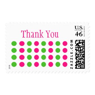 Thank You (Hot Pink / Lime Green Stamp)