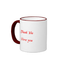 thank you i love you cup mugs