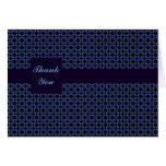 Thank You in Blue Greeting Card