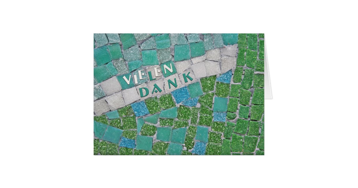 Thank You in German Card | Zazzle