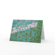 Thank You in Italian cards