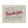 Thank You in Many Languages on Beethoven Score Post Card