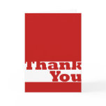 Thank You In Red Greeting Card
