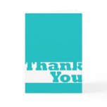 Thank You In Turquoise Greeting Cards
