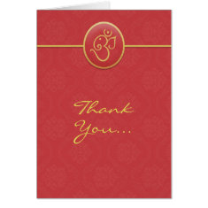   Thank You Indian Style Folded Card