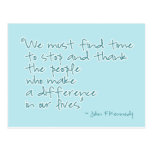 Thank You Inspirational Quote Postcard