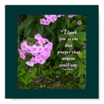 "Thank you' is the best prayer that... posters
