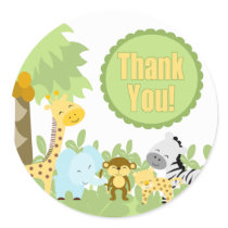 Thank You It's A Jungle Stickers