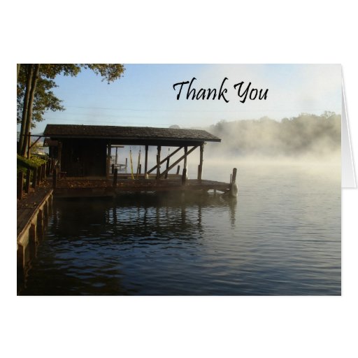 Thank You Lake Card Zazzle