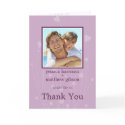 Thank You Lavender Hearts Photo Card by mistyqeweddings Thank You Lavender Hearts Photo Card