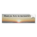 Thank you Lord Bumper Sticker bumper stickers