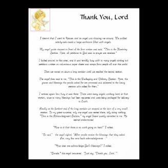 Thank You, Lord Posters