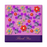 thank you magnets: Bees & Flowers