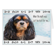 Thank You Math Teacher Card cards