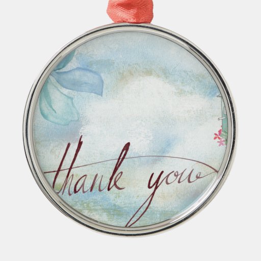 thank you metal ornament zazzle thank you metal ornament zazzle