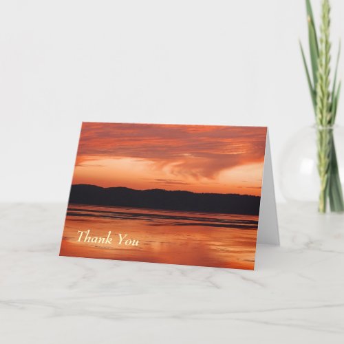 Thank You -Mississippi River Sunset card