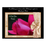 Thank You Mom Rosebud Personalized Poster Print
