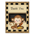 Thank You Monkey School Postcard