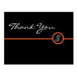 Thank You Monogram Postcard postcards