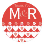 Thank You Monogrammed Wedding Favors Labels Seals Round Stickers Thank You Monogrammed Wedding Favors Labels Seals Round Stickers